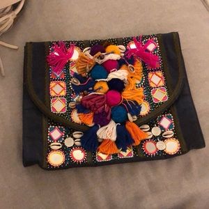 Anthropologie Antik Batik Large Loha Clutch